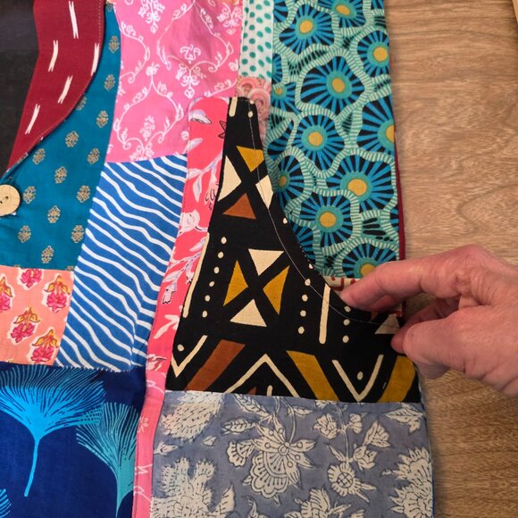 Ashley Taylor Women's Patchwork Jacket Multicolor One Size Fits Large XLarge - Picture 9 of 15